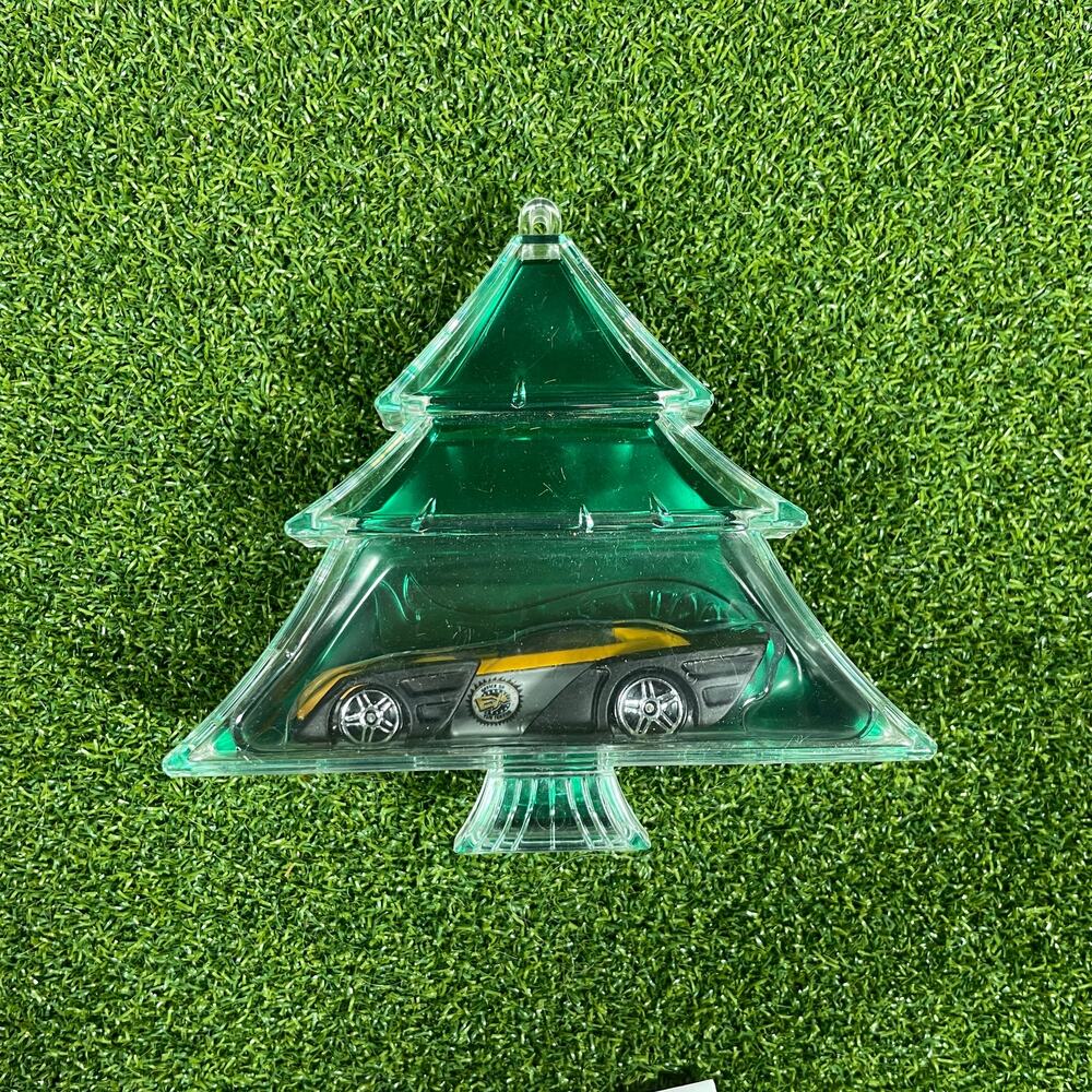 Hot Wheels Christmas Tree Shaped Die Cast Car Ornament
